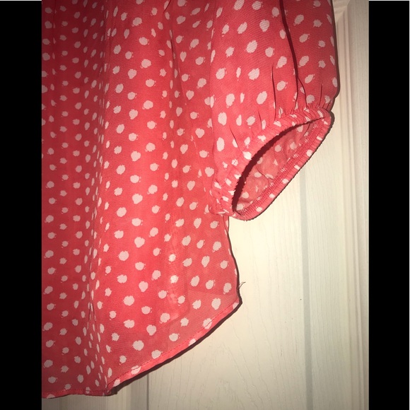 AGB Scoop Neck Polka Dot Cami & Sheer top size Medium - Picture 10 of 12